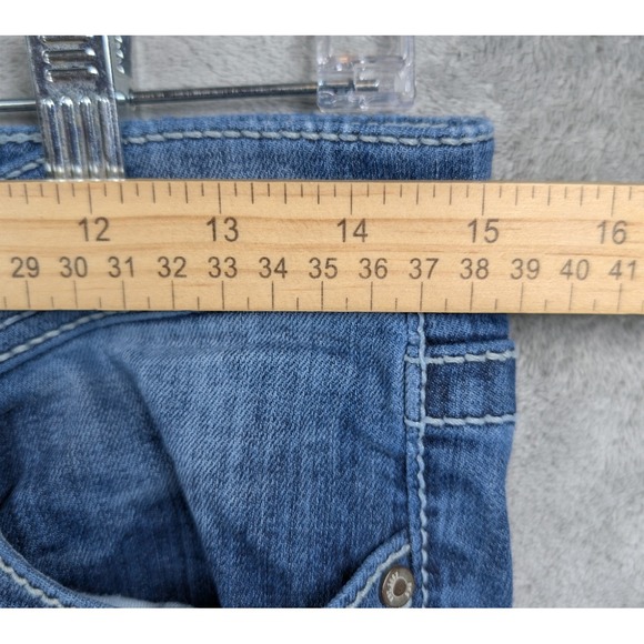 BKE Stella Low Rise Bootcut Jeans Rodeo Distressed - Picture 5 of 8